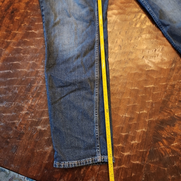 Old Navy Jeans Mens 34X32 Dark Wash Denim Athletic Taper Built In Flex 5 Pocket - Picture 6 of 7